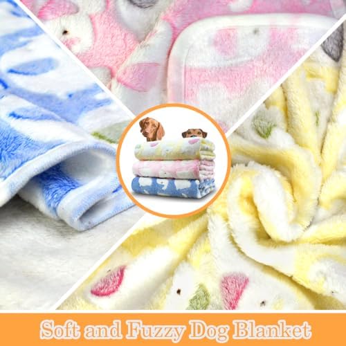 Dog Blankets for Medium Large Dogs Washable, 3 Pack Pet Blanket Washable 41" x