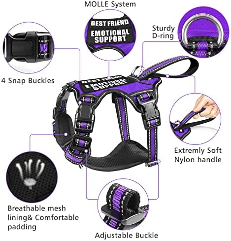 WINSEE Service Dog Vest No Pull Dog Harness