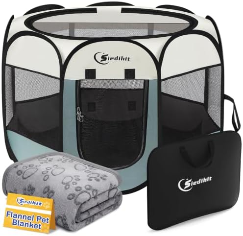 Sieidihit Dog Cat Playpen Tent Crate Cage