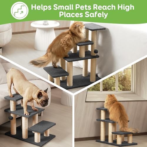 Pawque Dog Stairs & Cat Scratching Post Pet Steps