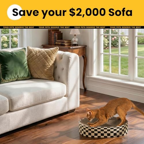 Conlun Oval Cat Scratcher Bed Bowl Lounge
