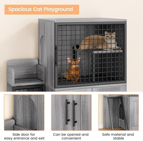 IDEALHOUSE Cat Litter Box Enclosure