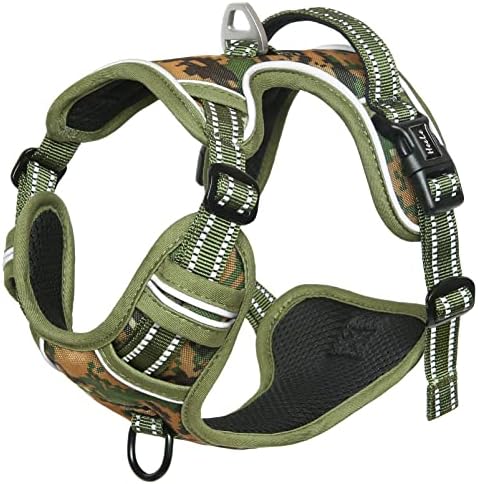 HEELE Dog Harness, No Pull Adjustable Padded Reflective Harness