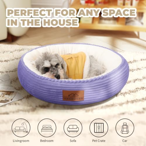 Zerbuger 23in Violet Round Dog Bed Sofa