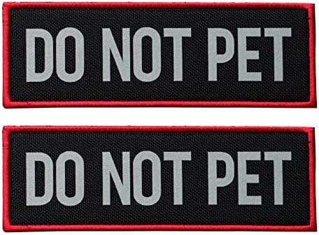 2 Pcs Reflective Do Not Pet Patch