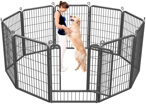 Dog Playpen Outdoor, 40 inch 10 Panels Heavy Duty Dog Fence