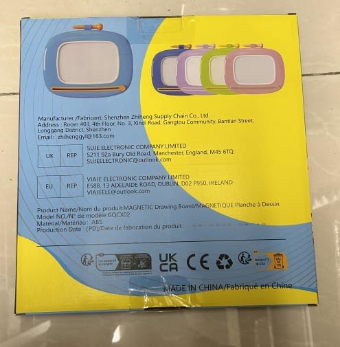 Toddlers Toys Ages 1-3, Magnetic Drawing Board, Doodle Board Pad Learning and Educational Toys for 18 Months Baby 1-3 Yr Kids Birthday Gifts - Blue