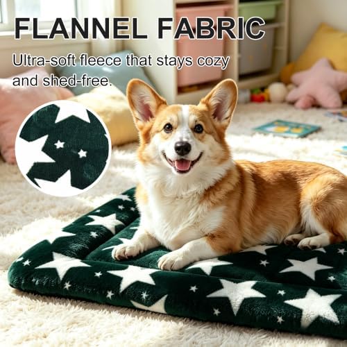 Dog Bed Mat, Reversible Dog Crate Pad