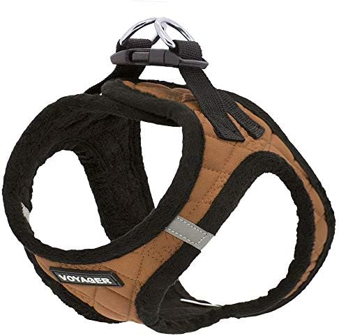 Voyager Step-in Plush Dog Vest Harness -Beige Plush