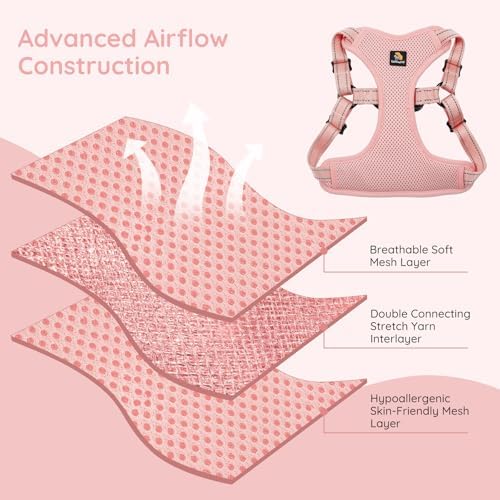 BELLA & PAL Adjustable Step-in Dog Harness, Puppy No-Pull Vest