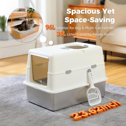 MUTTROS Stainless Steel Cat Litter Box