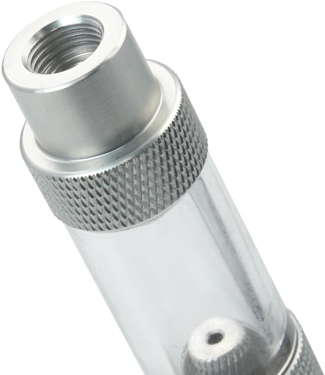 LINLAN Easy Water Refill CO2 Bubble Counter with Check Valve and Water Adder for Planted Aquarium CO2 Regulator (Thread Connection)