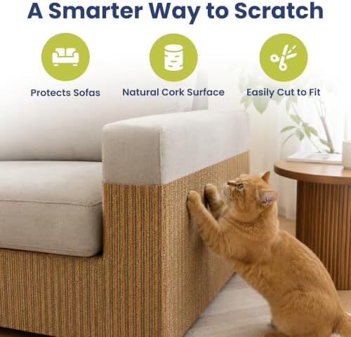 PawsPik Flexible Cork Cat Scratch Mat