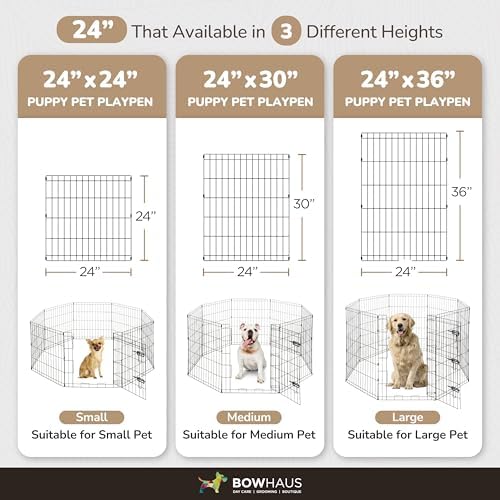 BOWHAUS Foldable Outdoor/Indoor Pet Playpen
