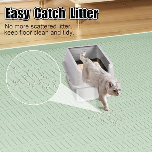 Silicone Cat Litter Mat 47" x 35" Cat Mat