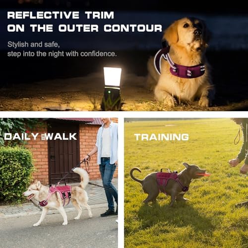 Dog Harness for Large Dogs, No Pull Tactical Vest