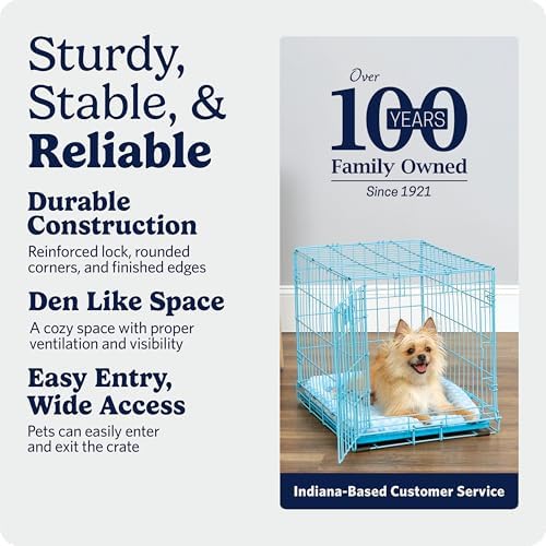 Midwest 24-Inch Blue Single Door iCrate,