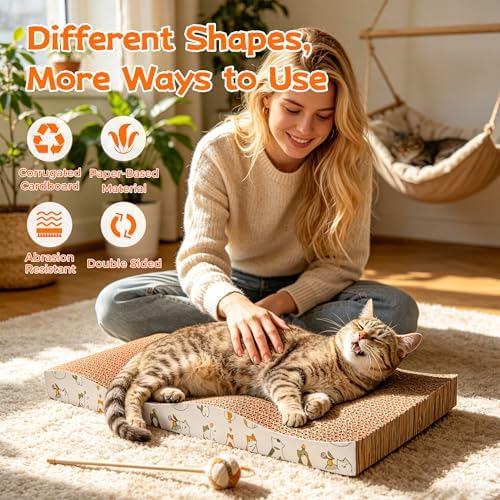PatiencET Cat Scratcher Cardboard Pads