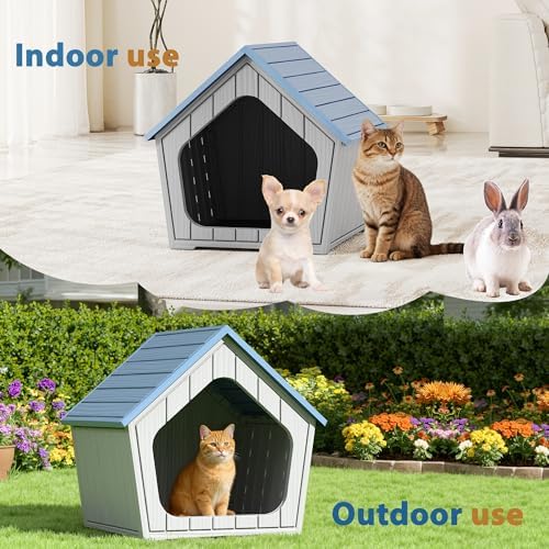 Cat Litter Box Enclosure, Resin Outdoor Litter Box
