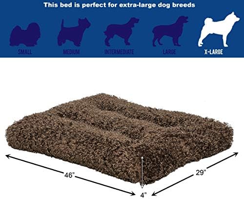 MidWest Homes for Pets XL QuietTime Deluxe Coco Chic Pet Bed, Ultra-Soft &