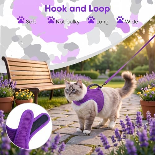 Cat Harness and Leash Set for Walking Escape Proof