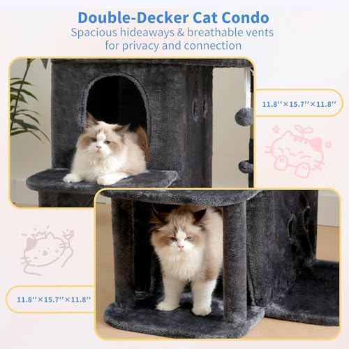 Heybly 26.3" Cat Tree for Large Cats
