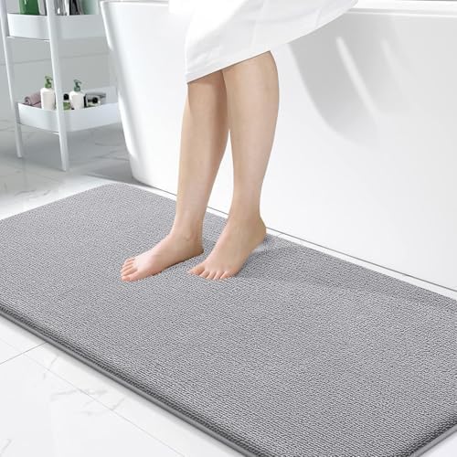 OLANLY Memory Foam Bathroom Runner Rug 50x30, Absorbent Long Bath Mat