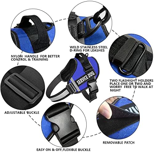 JSXD Dog Harness, No-Pull Service Dog Harness
