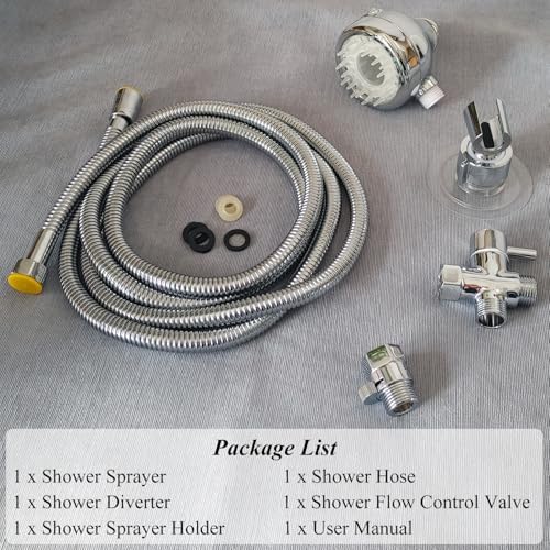 Sneatup Pet Shower Set with 8.2ft Hose & Flow Control Valve