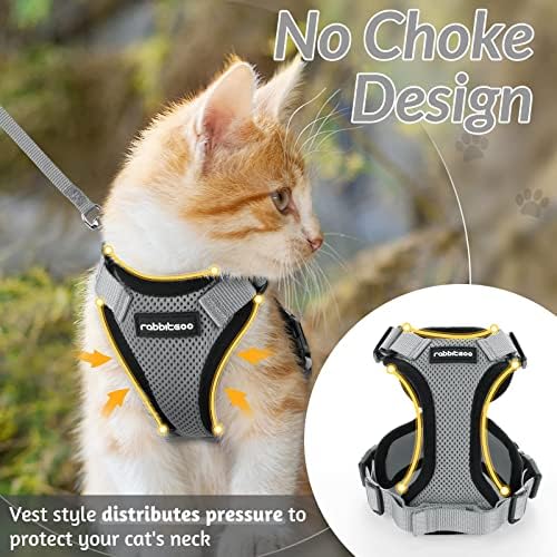 rabbitgoo Cat Harness and Leash Set, Escape Proof Vest