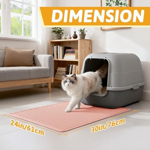 Pieviev Litter Mat, Double-Layer Waterproof Design