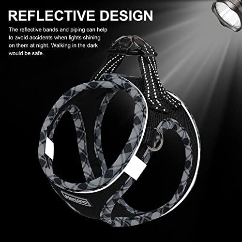 Mercano Soft Mesh Dog Harness and Leash Set, Step-in Reflective Breathable