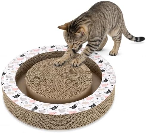 A&E Cage Co Round Cardboard Cat Scratcher
