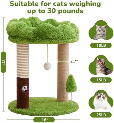 WOOCHPET 21" Small Cat Tree