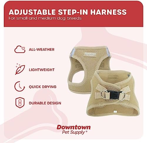 Downtown Pet Supply Step-in Dog Harness – No Pull, Adjustable Padded Mesh
