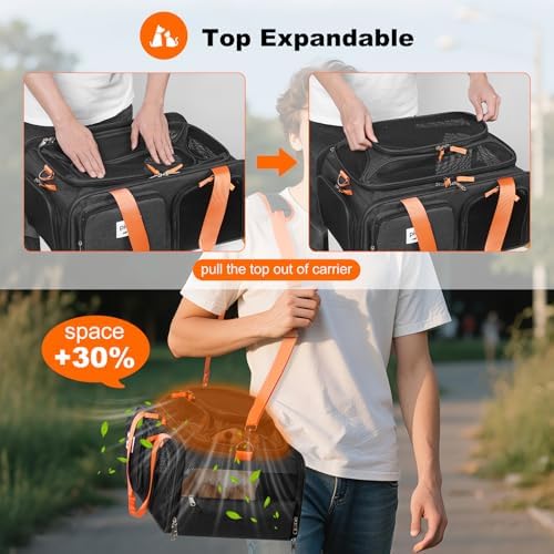 pidipiti 19x13x9 top Expandable pet Carrier,