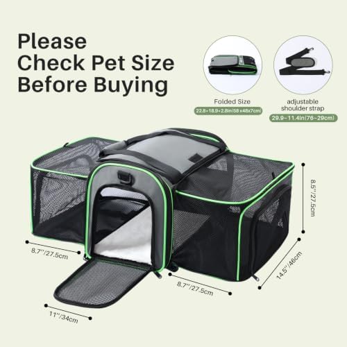 Gardner Pet Large Expandable Cat Carrier