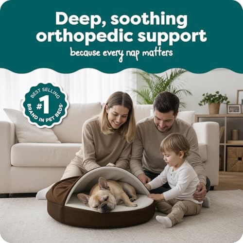 FurHaven Round Orthopedic Dog Bed