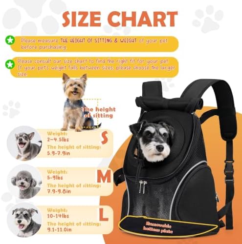 WOYYHO Pet Dog Carrier Backpack