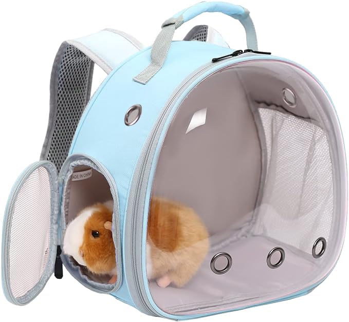 Guinea Pig Backpack, Space Capsule Bubble Window Small Animal Backpack