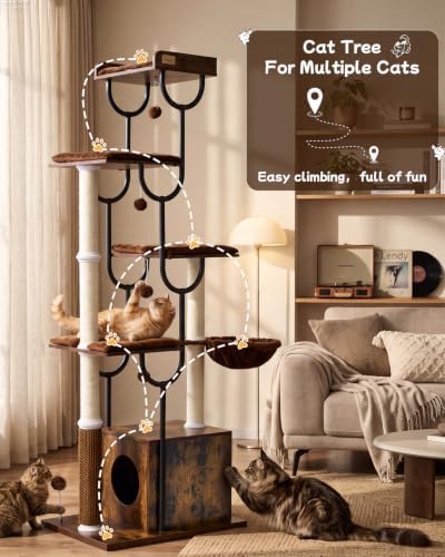 FourFurPets 74" Cat Tree, Cat Tower