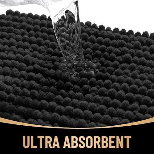 OLANLY Thick Chenille Bathroom Runner Rugs 59x24, Absorbent Bath Mat