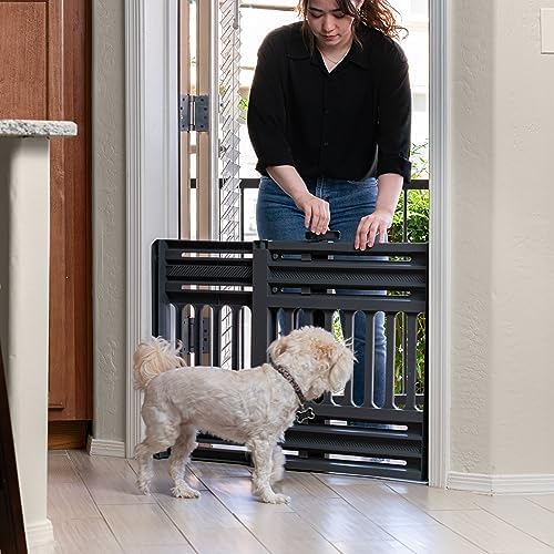 IRIS USA Pet Gate, Adjustable Width