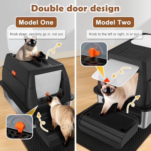 Vivifying XL Stainless Steel Cat Litter Box