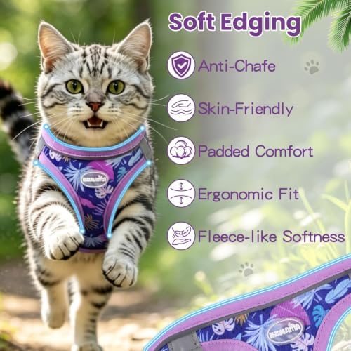 Cat Vest Harness and Leash Set, Escape Proof