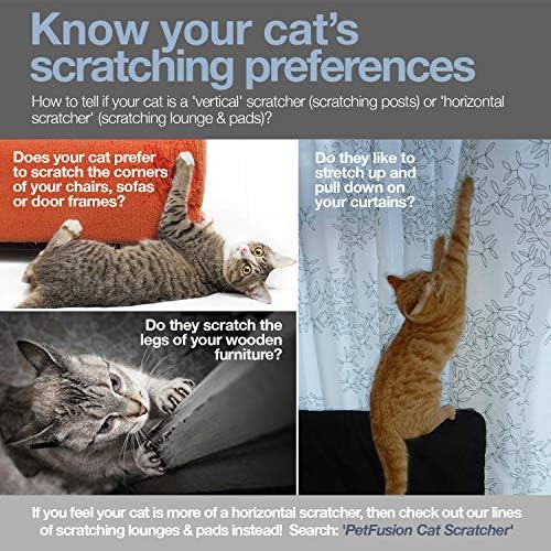 PetFusion 3-Sided Vertical Cat Scratching Post, 18in x 10.5in x 15.9in