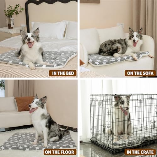 Mora Pets Dog Bed Crate Pad Ultra Soft Pet Bed