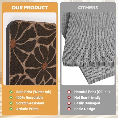 2 Pack Cat Wall Scratcher, Art Cat Scratching Board