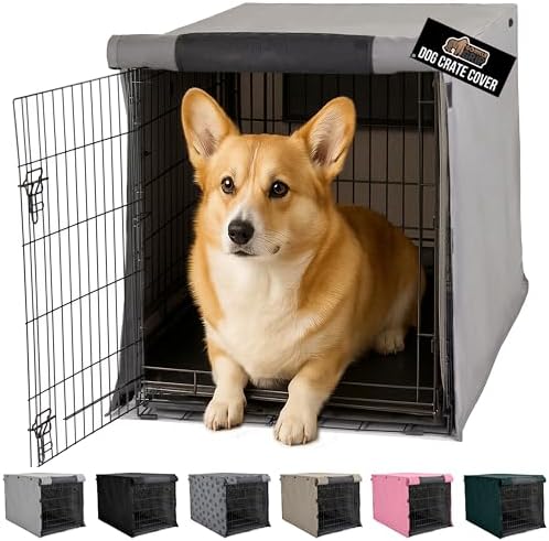 GORILLA GRIP Dog Crate Covers, Wire Kennel Topper, 30 in