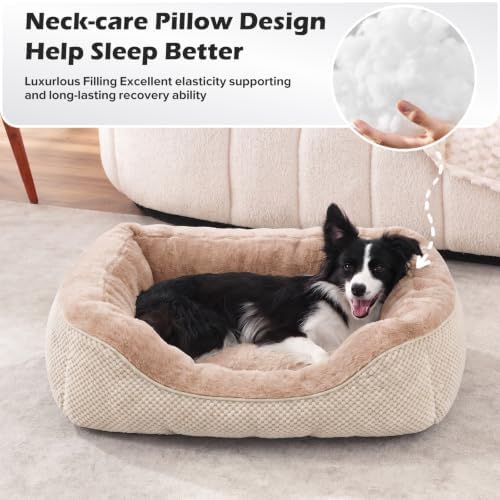 INVENHO Large Dog Bed, Washable Orthopedic Warming Soft Sleeping Durable